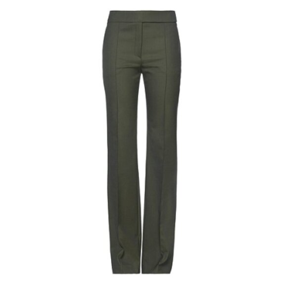 Alexandre Vauthier Pants Trousers Olive Green Wool Stretch Designer Size EU 44 - Picture 1 of 15